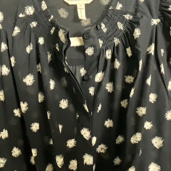 Rebecca Taylor long sleeve dandelion dress size 6. 100% silk, drawstring waist - Picture 8 of 15